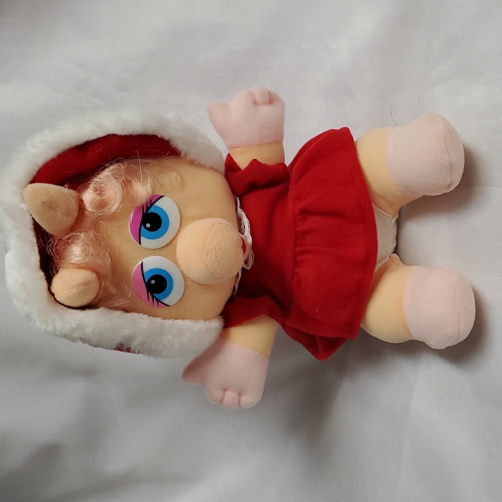 Vintage 1987 Henson Associates Baby Miss Piggy Plush Stuffed Animal Pig